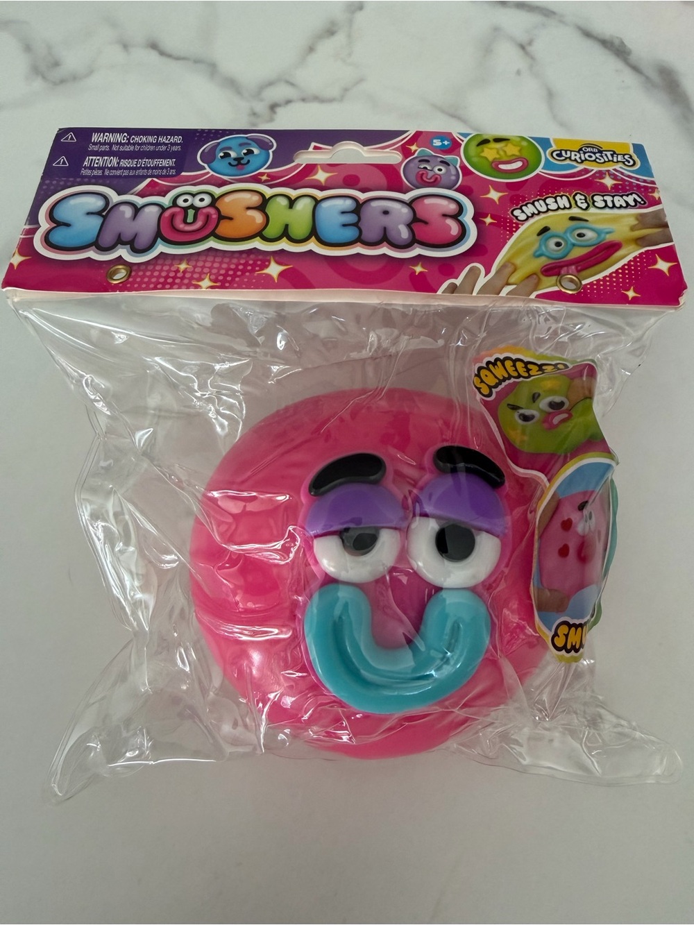 Authentic ORB Smushers Pink Smiley